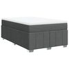 vidaXL Krevet box spring s madracem tamnosivi 120 x 190 cm tkanina