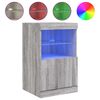vidaXL Komoda s LED svjetlima boja sivog hrasta 41 x 37 x 67 cm