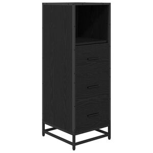 vidaXL Set namje&scaron;taja za kupaonicu Crni hrast 35 x 37,5 x 100 cm