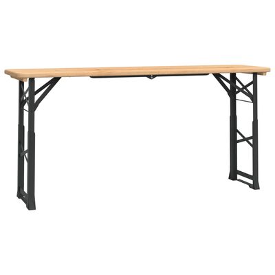vidaXL Sklopivi pivski stol 170 x 50 x 75/105 cm od masivne jelovine