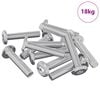vidaXL Vijak za zaključavanje Jednobojno 2647 pcs Srebrno Čelik