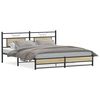vidaXL Metalni okvir kreveta bez madraca boja hrasta sonome 183x213 cm