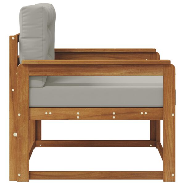 vidaXL Srednja sofa za van Čvrsto drvo akacije Prirodna