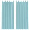 vidaXL Voile zavjese s petljama 2 kom. tirkizne 140x260 cm