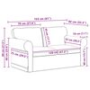 vidaXL Sofa 2 pcs Crna 155 x 82 x 80 cm tkanina