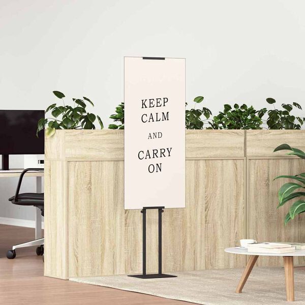 vidaXL Stalci za sajmove Crna 30 x 23,5 x 210 cm Čelik