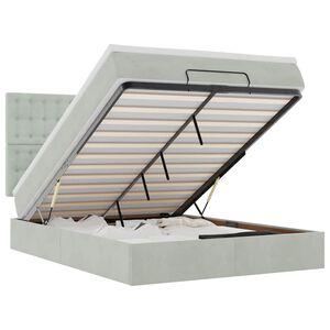 vidaXL Otomanski krevet s madracima i LED 140x190 cm bar&scaron;unasti