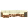 vidaXL Set vanjskih sofa s jastukom 6 pcs Prirodna i krem
