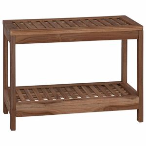 vidaXL Stolić za kupatilo Prirodna 60 x 30 x 45 cm Čvrsto teak drvo
