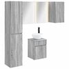 vidaXL Set ormarića za kupaonicu 5 pcs Siva Sonoma 43 x 11,5 x 60,5 cm