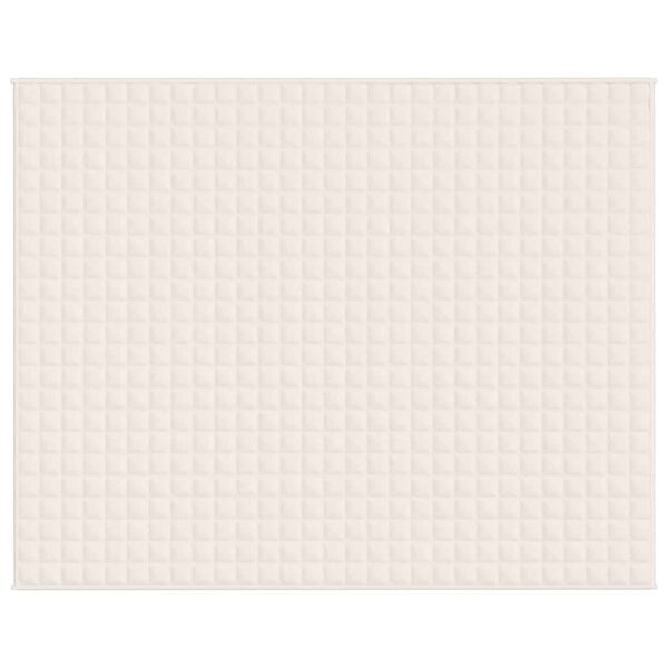 vidaXL Te&scaron;ka deka svijetla krem 235x290 cm 11 kg od tkanine