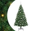 vidaXL Umjetno božićno drvce Zelena 180 cm PVC i Čelik i Plastika