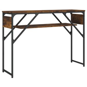 vidaXL Konzolni stol s policama boja hrasta 105x30x75 cm