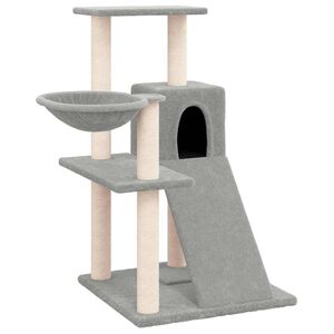 vidaXL Penjalica za mačke sa stupovima za grebanje svjetlosiva 82 cm