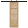 vidaXL Klizna vrata ORKDAL Smeđa 73,5 x 211 cm Čvrsto borovo drvo