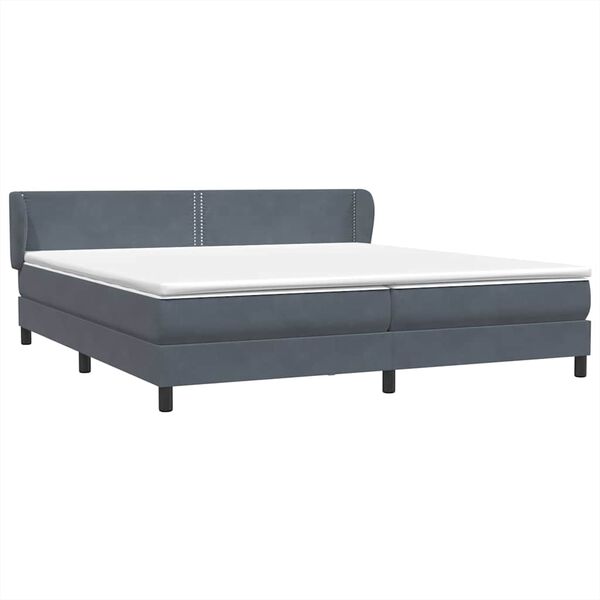 vidaXL Box Spring krevet s madracima tamno sivi 180x210 cm bar&scaron;un