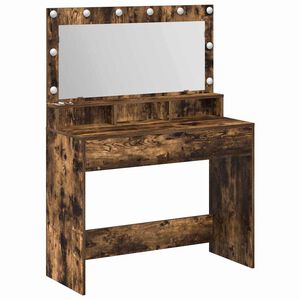 vidaXL Toaletni stol Dimljeni hrast 100 x 41 x 135 cm