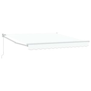vidaXL Povlačivi tende Bijela 300 x 250 x 165 cm
