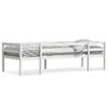 vidaXL Okvir za dječji krevet bijeli 90 x 190 cm od masivne borovine