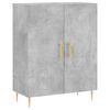 vidaXL Komoda siva boja betona 69,5x34x90 cm od konstruiranog drva