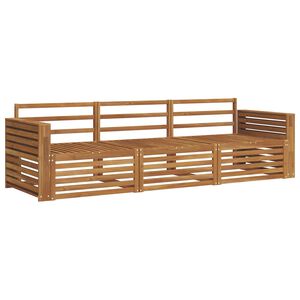 vidaXL Set vanjskih sofa 3 pcs Prirodna Čvrsto drvo akacije