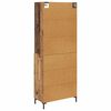 vidaXL Highboard Staro drvo 69,5 x 34 x 180 cm Konstruirano drvo