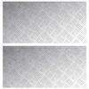 vidaXL Stepenica Pravokutni 2 pcs Srebrno 80 x 40 cm Aluminij