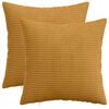 vidaXL Presvlaka za jastuk 2 pcs HEERLEN Žuta 30 x 30 cm Kord