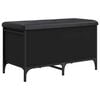 vidaXL Klupa za pohranu crna 82 x 42 x 45 cm od konstruiranog drva