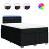 vidaXL Krevet box spring s madracem crni 120 x 190 cm od tkanine