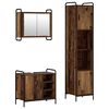vidaXL Set ormarića za kupaonicu 3 kom. Staro drvo 40 x 36 x 181 cm