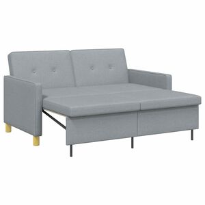 vidaXL Krevet-sofa na razvlačenje Svjetlosiva 154 x 94,5 x 80,5 cm