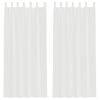 vidaXL Voile zavjese s petljama 2 kom bijele 140x225 cm
