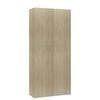 vidaXL Ormarić za cipele boja hrasta 80x35,5x180 cm konstruirano drvo