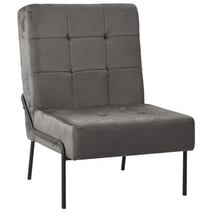 vidaXL Stolica za opu&scaron;tanje 65 x 79 x 87 cm tamnosiva bar&scaron;unasta