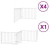 vidaXL Vrata za pse s vrata&scaron;cima 12 panela sklopiva 960 cm drvo topole