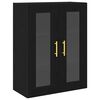 vidaXL Ormar za Zid Crni hrast 69,5 x 34 x 90 cm Konstruirano drvo