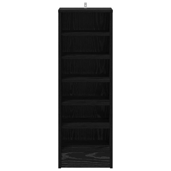 vidaXL Ormar za cipele Crni hrast 32 x 35 x 90 cm Konstruirano drvo