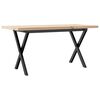 vidaXL Stolić za kavu X-oblika 90x40x45,5 cm od borovine i čelik