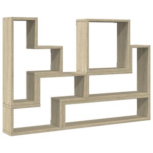 vidaXL Zidna polica boja hrasta sonome 96x12x64 cm konstruirano drvo