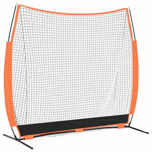 vidaXL Mreža za vježbanje baseballa Crna 250 x 106,5 x 210 cm