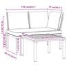 vidaXL 2-dijelni set vrtnih sofa s jastucima crni aluminijski