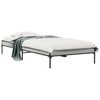vidaXL Okvir za krevet boja hrasta 75x190 cm konstruirano drvo i metal