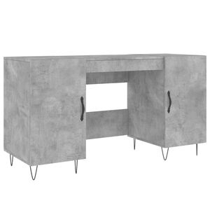 vidaXL Radni stol boja betona 140 x 50 x 75 cm od konstruiranog drva