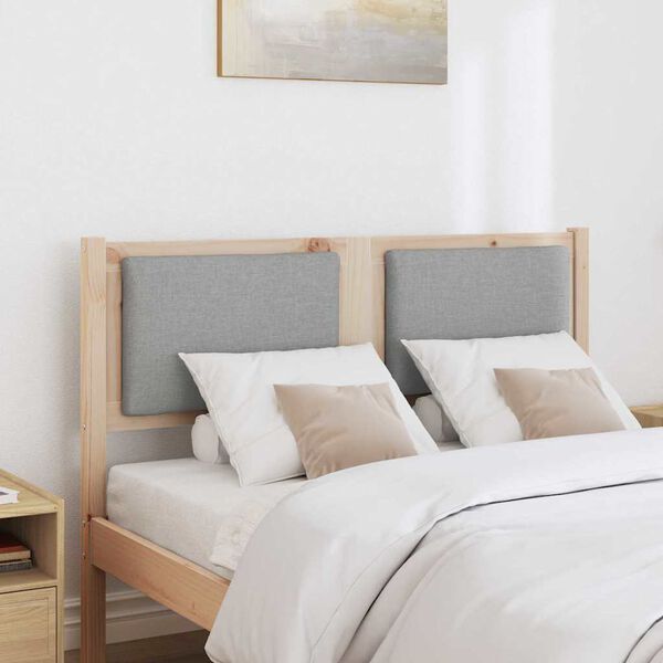 vidaXL Uzglavlje Ostalo Smeđa 135 cm Masivna borovina