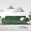 vidaXL Sofa s jastukom Tamnozelena 250 x 77 x 76 cm Kordura tekstil