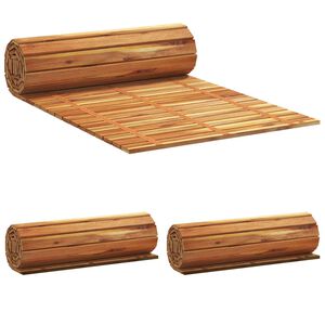 vidaXL Staza u vrtu 3 kom. Prirodna 200 x 50 cm Čvrsto drvo akacije