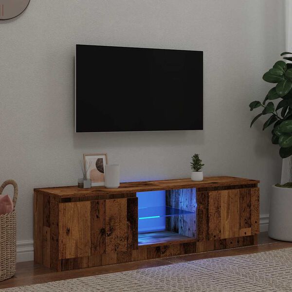 vidaXL TV ormarić LED boja drva 120x30x36 cm konstruirano drvo