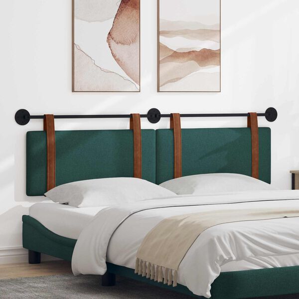 vidaXL Držeće uzglavlje Zidne Tamnozelena 170 x 55 x 5 cm Antikni PU