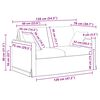 vidaXL Sofa 2 pcs Tamno siva 138 x 78 x 80 cm Bar&scaron;un